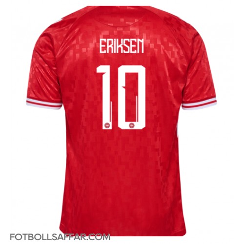 Danmark Christian Eriksen #10 Hemmatröja EM 2024 Kortärmad